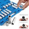 Auto Repair E-Type Spline Socket Set - Chrome Vanadium Steel 6-Point Torx Wrench Tool Set