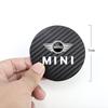 2 Stück Leder-Getränkeuntersetzer Geräuschdämpfend Wasserbecher-Pad Kissen für BMW Mini Works Cooper F54 F55 F56 F57 F60 R50 R52 R53 R55 R56 R57 R58