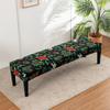 Stretch Piano Stool Covers Floral Printed Long Bench Cover Anti-dirty Ottoman Protector Dining Chair Slipcover Living Room