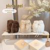 Damen 2025 Crossbody Plüsch Umhängetasche - Koreanischer Herbst/Winter Bucket-Stil