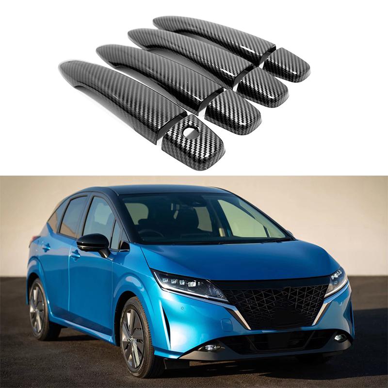 

Для Nissan Note углеродное волокно хромированная наклейка на ручку боковой двери автомобиля Стайлинг