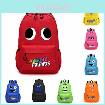 Rainbow Friends Original Design Canvas Backpack For Children Medium Size 20-35l Capacity