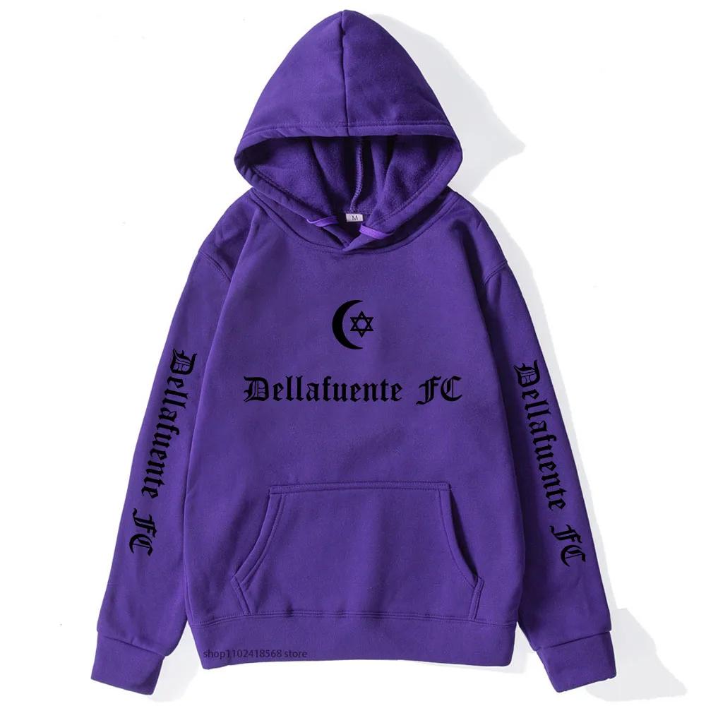 

Dellafuente FC Hoodie Женская модная толстовка Женская уличная одежда Harajuku Женская толстовка с капюшоном Большие топы для девочек 3XL