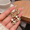 Super Fairy Versatile Drop Glaze Gardenia Stud Earrings Korean Sweet Temperament Flower Earrings Niche Ear Jewelry