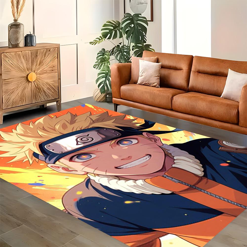 Naruto Team Seven Adventure rug for living rooms, bedrooms, home décor, and as gifts.
