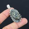 Friendship Day Sale Sterling Silver Natural Kambaba Jasper Art Deco Boho Pendant