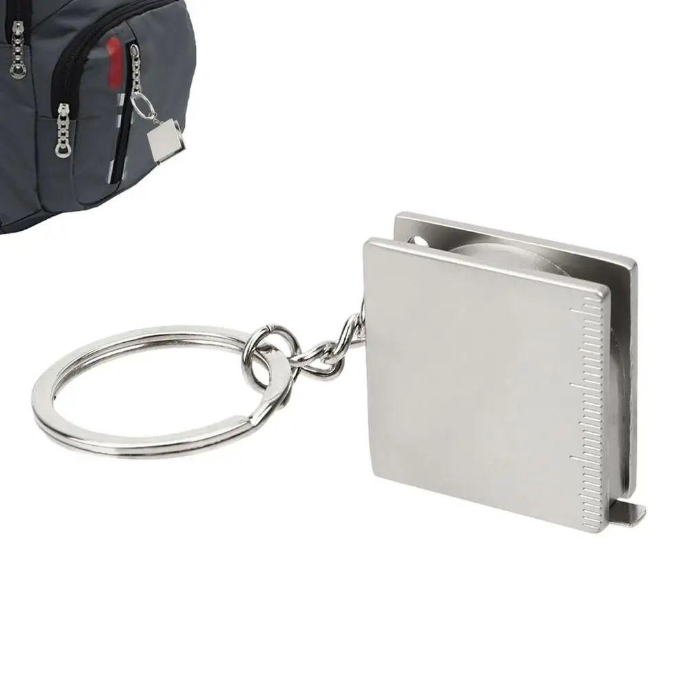Mini Size Tape Measure Keychain Portable Keyring Pull Ruler Retractable Gauging Tools  Hand Gauging