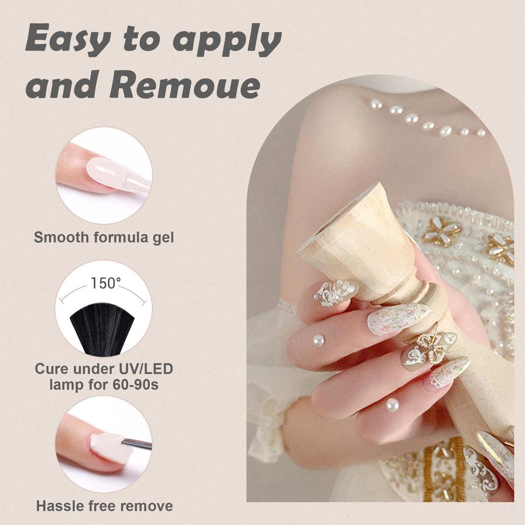 Nail Art Gel Set: 12 UV Colors for Painting, Drawing, and Solid Color Designs