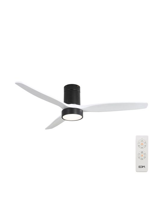 Ventilateur De Plafond Bois Lumière Led 3000/4000/6500k Kara Edm