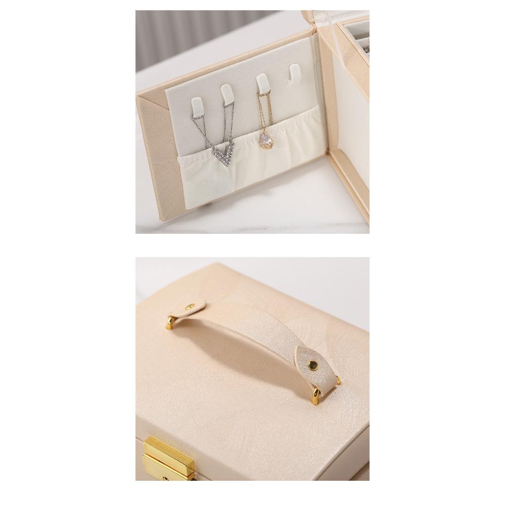 Jewelry Storage Box Black Multi-layer Hand Ring Necklace Jewelry Box with Lock Jewelry Box Jewelry Box Storage