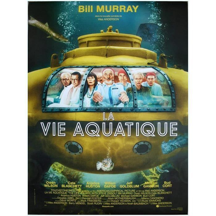 

LA VIE AQUATIQUE Affiche Cinéma Originale Roulée Petit format 54x40cm WES ANDERSON