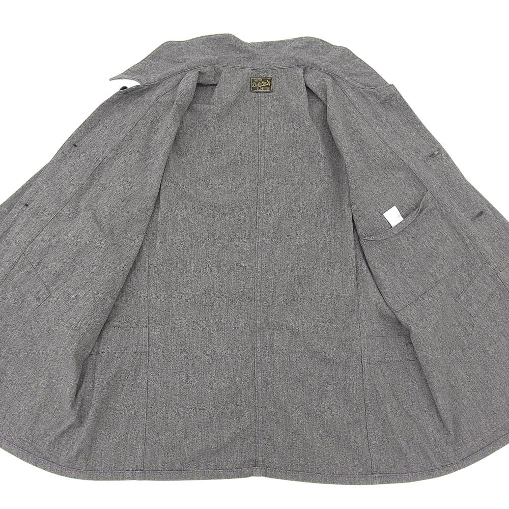 BELAFONTE Unused Men's Salt & Pepper Cotton Chambray Shirt, Gray, Size M tops M grayUsed