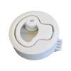 2" Flush Pull Slam Latch With Lock for RV Boat Marine Deck Hatch Door Plastic White Universal