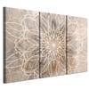Canvas Painting Italian 120 X 80 Cm Triptych - Boho Style - Backgrounds And Patterns