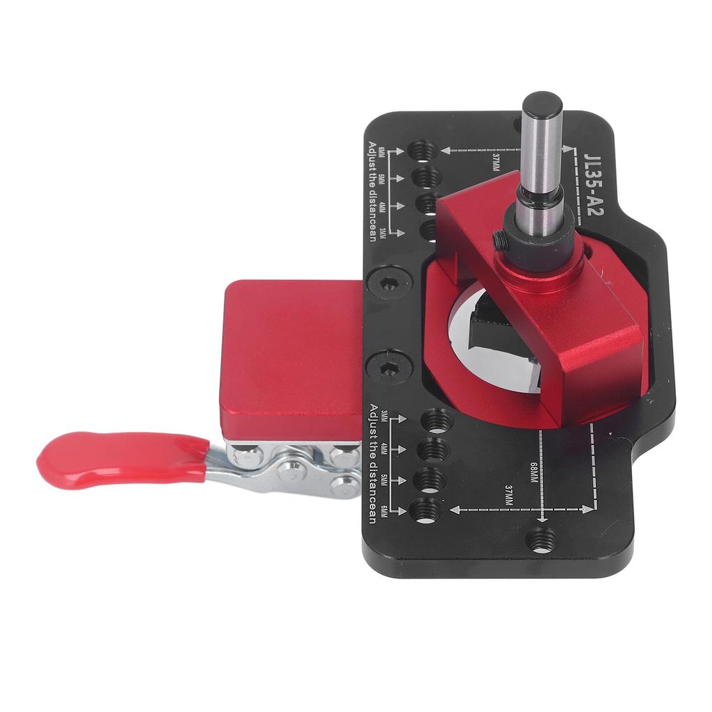 35mm Scharnierbohrlehre Lochstanzer Aluminiumlegierung Scharnierbohrlehre Bohrhilfe Locator für Türschrank