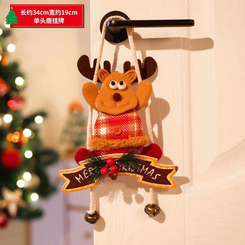 Creative Christmas Decorations Snowman Old Man Elk Door Hanging Pendant Window Pendant Indoor Scene Layout Listing