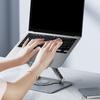 Foldable Computer Stand with Ventilation Holes Heat Dissipation Adjustable Rotations Height for 15.6inch Laptops