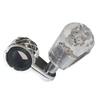 Buublu Steering Wheel Spinner Steering Underwater Flower Crystal White Knob, (White)