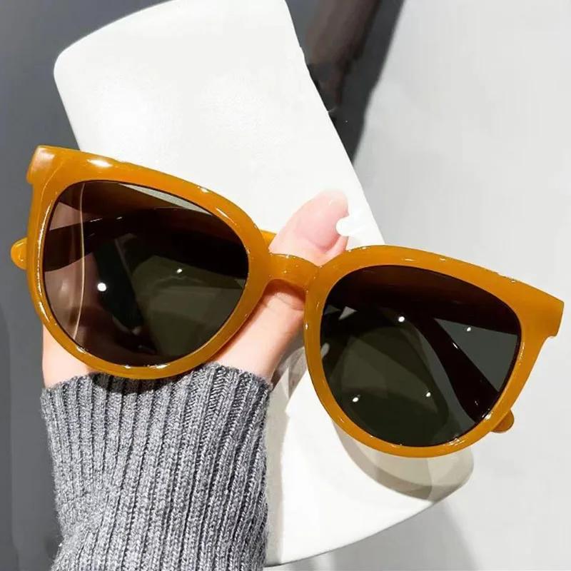 New Small Frame Circular Shape Sunglasses Women's Brand Designer Fashion Sun Glasses Women  Travel Eyewear UV400