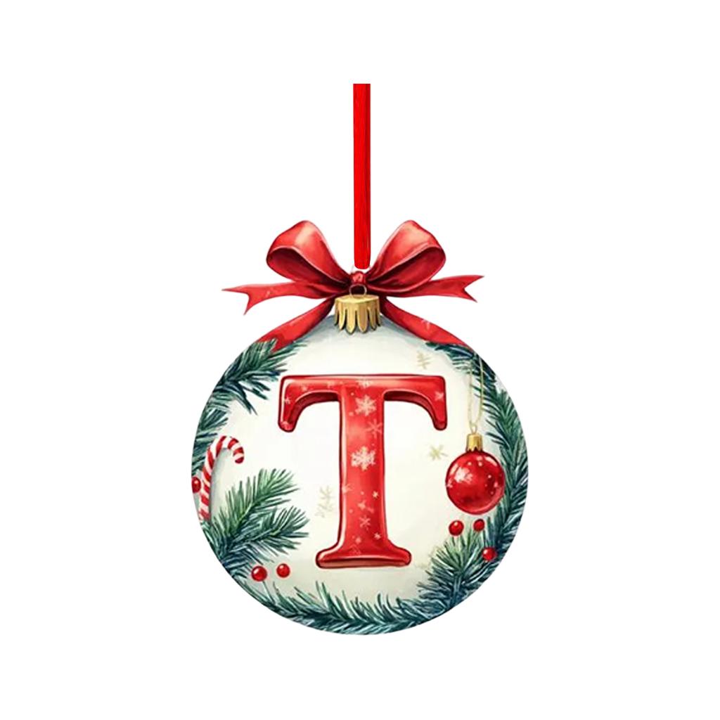 2D Christmas Decoration Pendant Christmas Tree Tag Theme Party Crafts Ornament