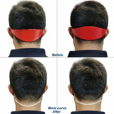 Haarschneiden Gebogenes Silikon Friseur Haarschnittband Nackenlinie Rasurschablone Fade Guide Werkzeuge Männer Haarschneideführungsschablone