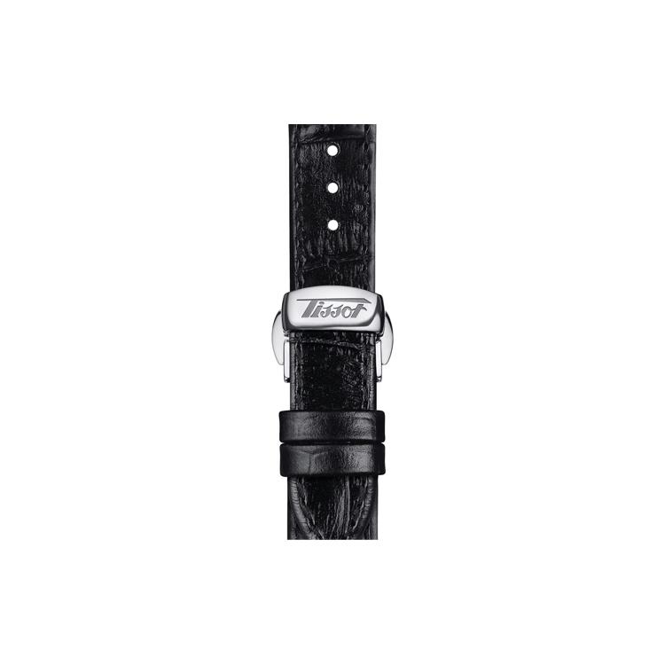 Tissot Porto Collection Quartz Movement Unisex Watch 42.5mm Black Dial Stainless Steel Case T128.509.16.052.00