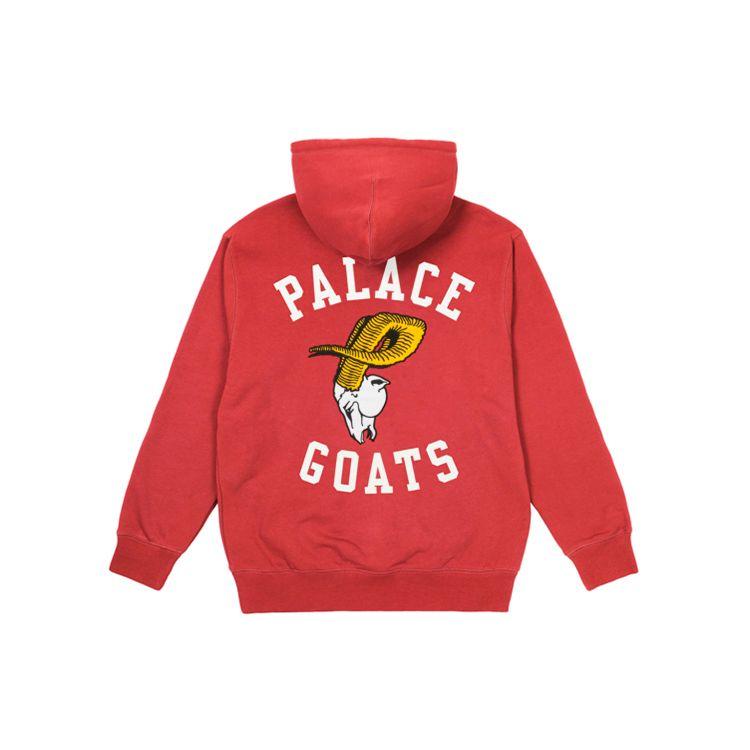 Palace Goats Hood Red Unisex Tops P22CS139 L