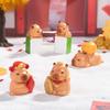 Micro Landscape Cute New Year Fortune Capybara Capibara Figure Decoration Desktop Car Accessories