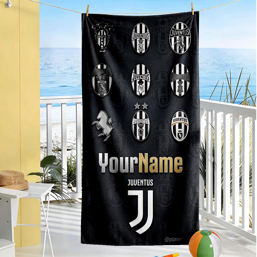 Juventus Customizable Name Beach Towel Quick-Dry Soft Microfiber Suitable for Sports Travel Swimming Yoga Bathroom Beach And Pool