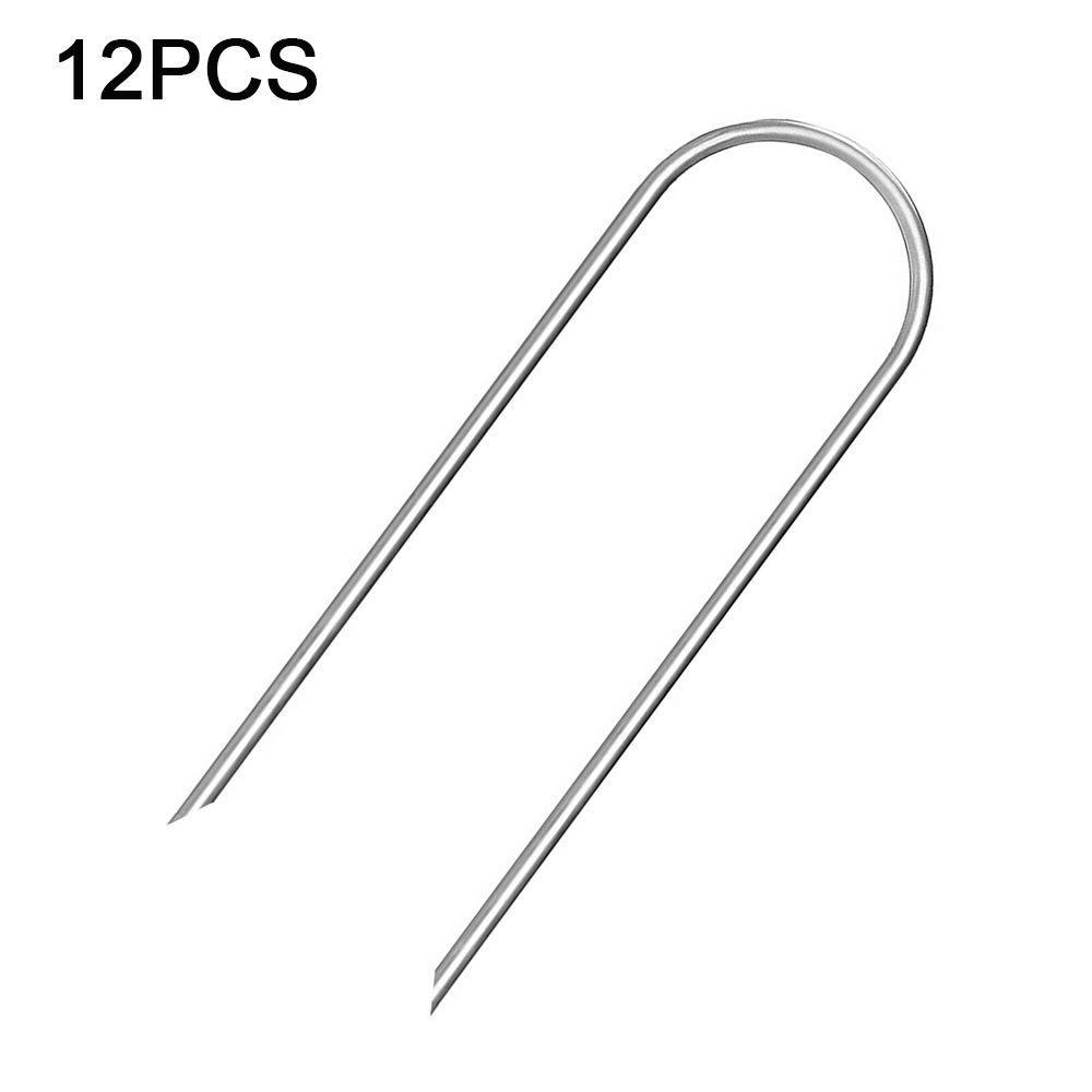 Easy To Fixed Goal Pegs Galvanized Tent Ground Nails Ground Anchor U-Shaped Pegs Trampoline Pile