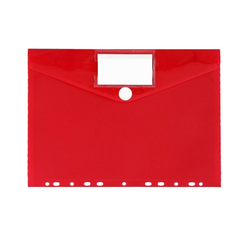 A4 File Folder Clear Document Bag Document Folder with 11 Hole Edge Paper Storage Bag School Office Supplies
