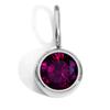 CARLIDANA Waterproof 12 Month Crystal Birthstone 14K Gold Plated Stainless Steel 8MM Birthstone Bezel Pendant DIY Charm