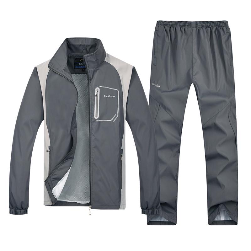 Men's Set Spring Autumn Man Sportswear Sporting Suit Casual Sweatsuit Walking Clothing Tracksuit