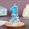 Creative Blue Stitch Birthday Cake Candles for First Birthday Celebration