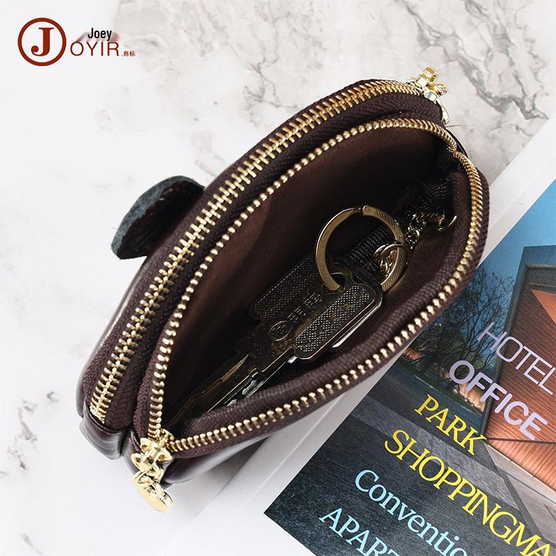 Joyir Women's Genuine Leather Coin & Lipstick Purse - High-End Cowhide Small Wallet