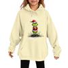 Children's Fashionable Casual Long-sleeved Loose Christmas Print Pullover Hooded Sweatshirt