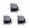 Colgador de Metal para Toallas y Ropa de Baño Negro Set 3 Piezas