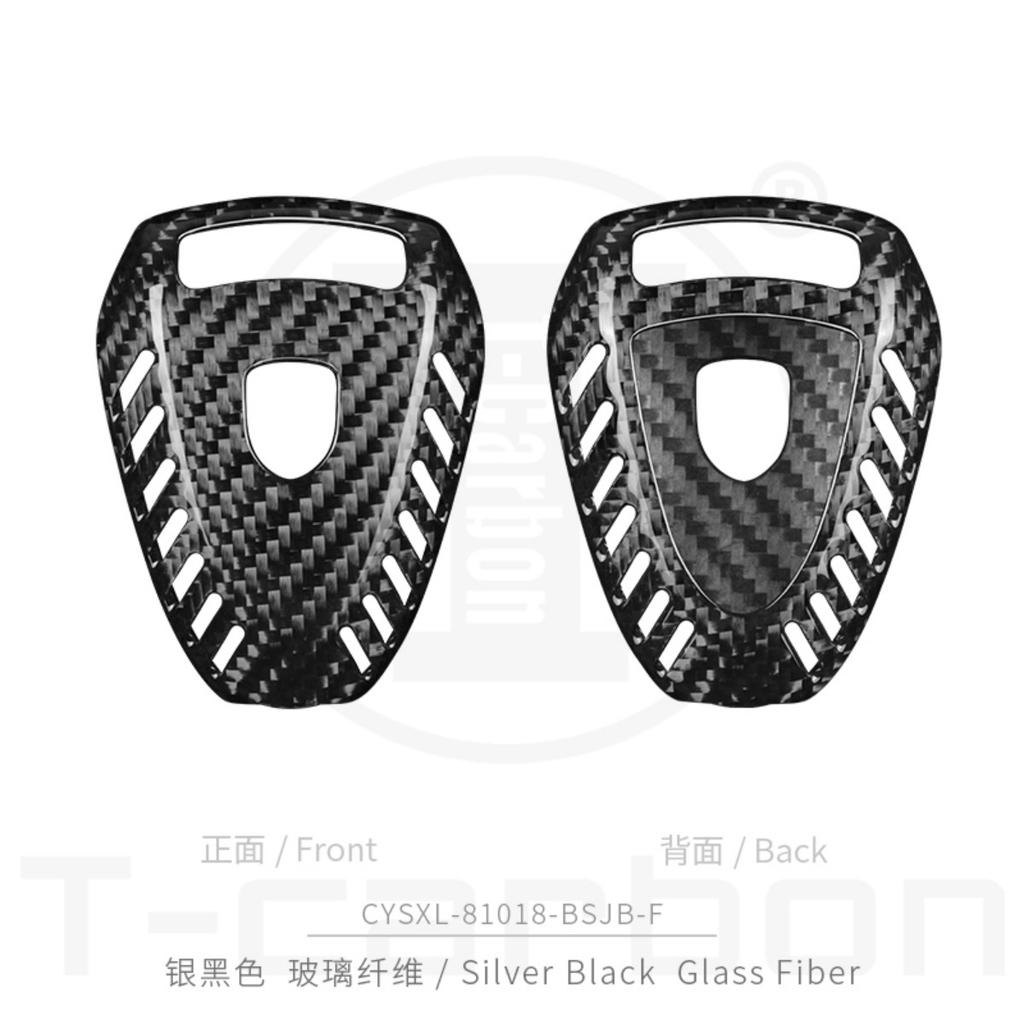 T-carbon Kohlefaser Autoschlüssel Hülle Abdeckung Schale Passend für Porsche 911 Panamera Macan Schlüsselabdeckung Auto Innenzubehör