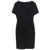 GUCCI Excellent condition G logo silk-blend wool dress, women's, black, size 40, 631484 dress 40 blackUsed