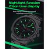 Men's Business and Leisure Watch with Three Eyes Six Needles Quartz Movement Night Light Display Waterproof Wristwatch