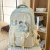 Schoolbag: Japanese soft milky healing style, fresh collegiate backpack, student, girl, weekend short trip backpack
