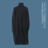 Sweater Dress Fall and Winter New Arrival Foreign Trade Women's Clothing Silm Turtleneck Pullover Long Sleeve Hip-Wrapped Mid-Length Dress 27596