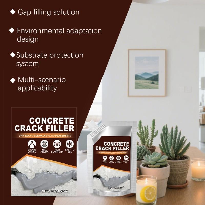 100G Cements Crack Filler Concrete Crack Sealant Adhesive Ground Hole Fixing For Construction Exterior Interior