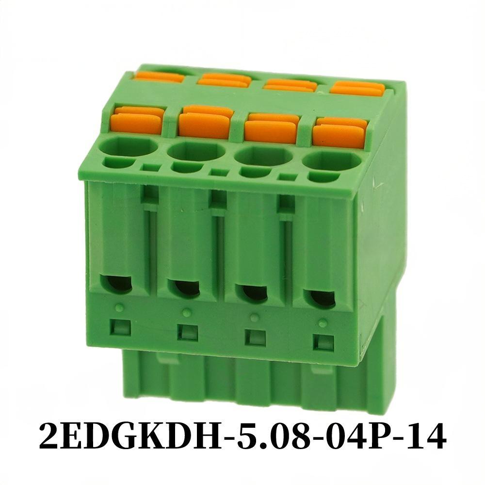 1pc 2EDGKDH-5.08 Spring Loaded Terminal Blocks Weld-free Screw-free Quick Press Wiring For Electrical Equipment