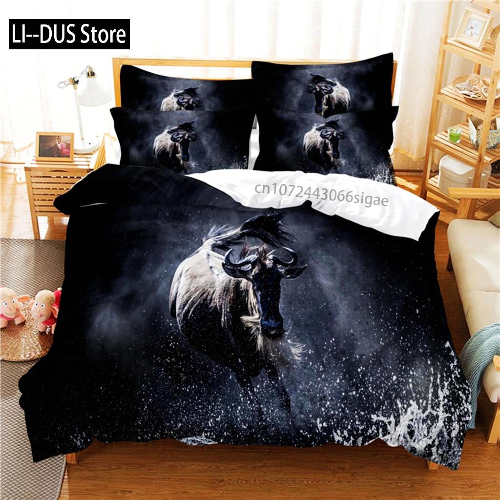 Blue Sky Cow Bedding Set Duvet Cover Set 3d Bedding Digital Printing Queen Size Bedding Set Fashion Design