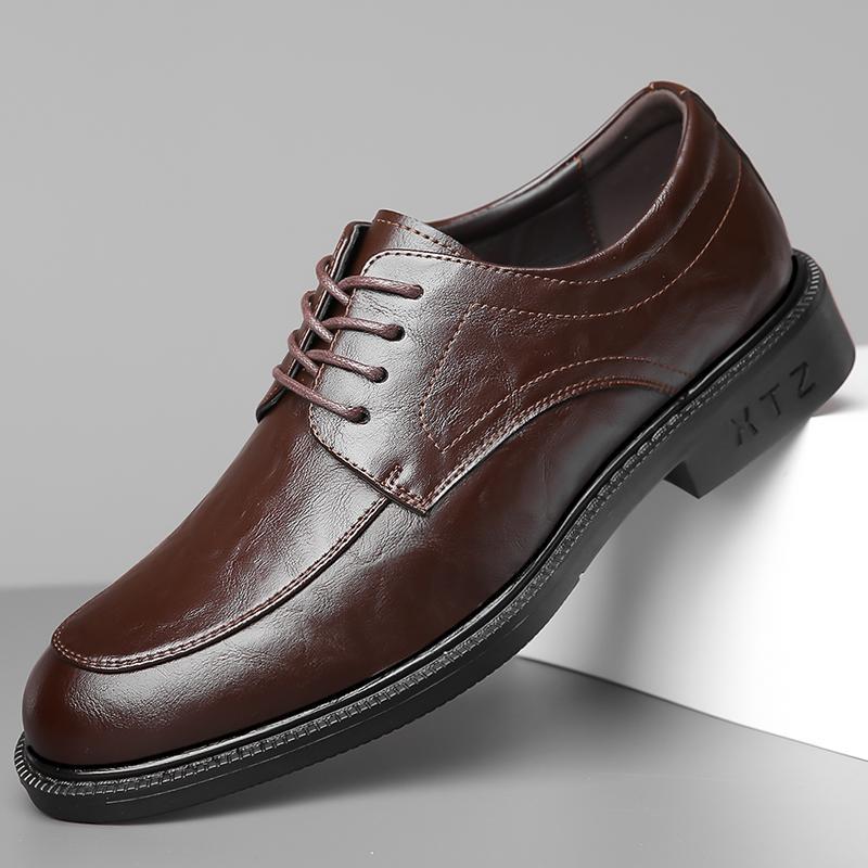 

2025 прямые продажи деловое платье шнуровка кожаная обувь корейская версия британская универсальная мужская обувь модная рабочая обувь прямая трансляция взрыв 44