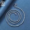 925 Sterling Silver 18/20 Inch 2mm Snake Chain Beads Necklace Jewelry