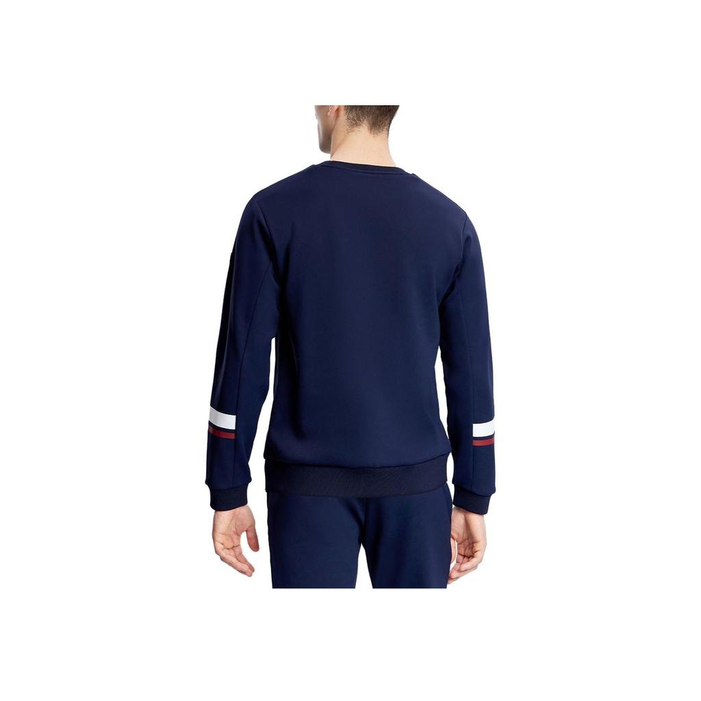 FILA Warm Breathable Durable Crew Neck Long Sleeve Sweatshirt Men tops Dark-Blue A11M333203F