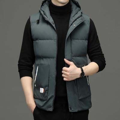 Cotton Vest Men's New Autumn and Winter Wear Fashion Trend Waistcoat Spring and Autumn Down Jacket