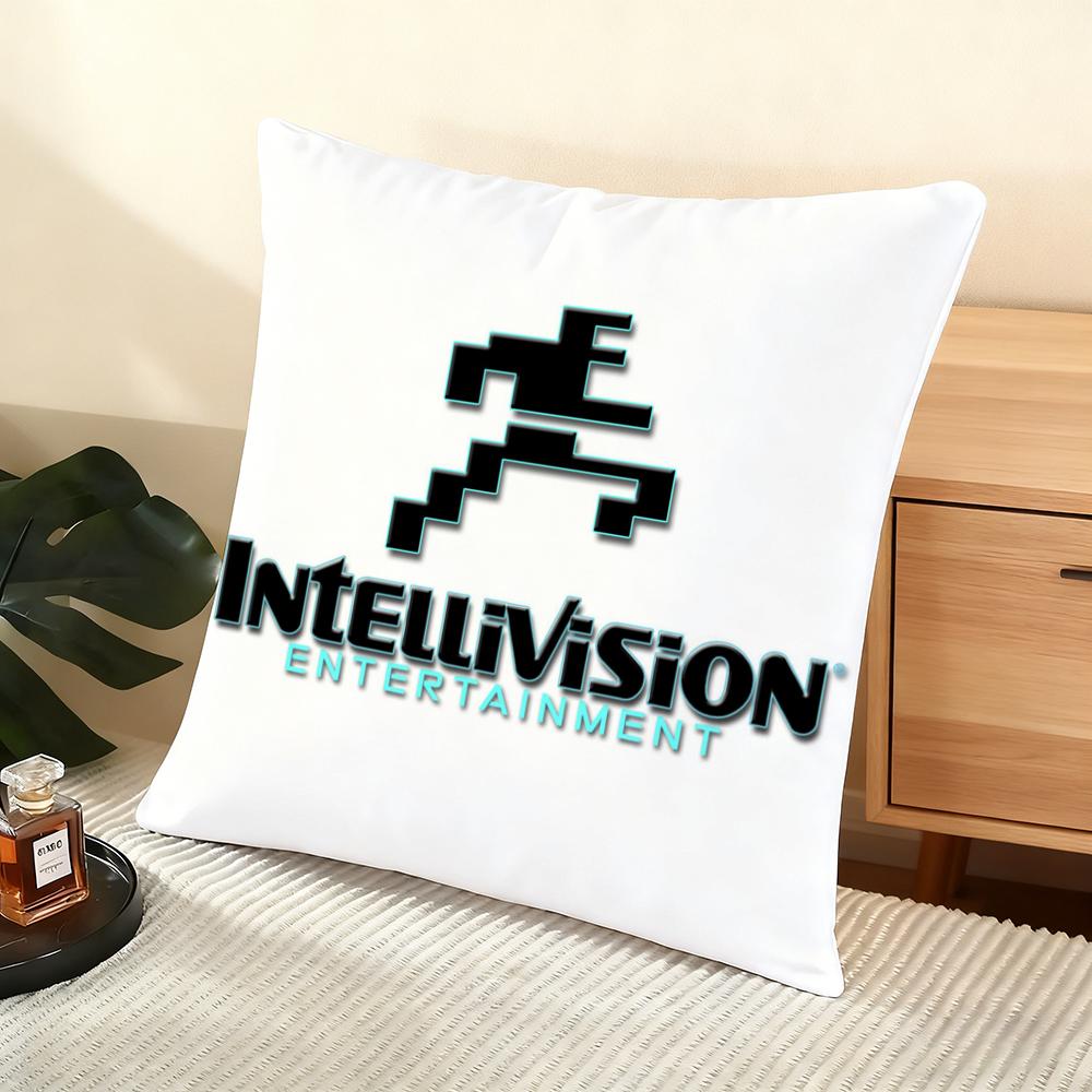 Fashion I-Intellivision Cushion Cover Soft Short Plush Pillow Cover Smooth Cozy Texture Aesthetic Cushion Case Home Decor